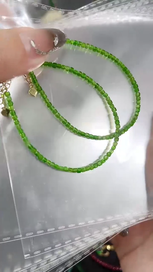 【闪购商品】透辉石手链银S925镶嵌方79