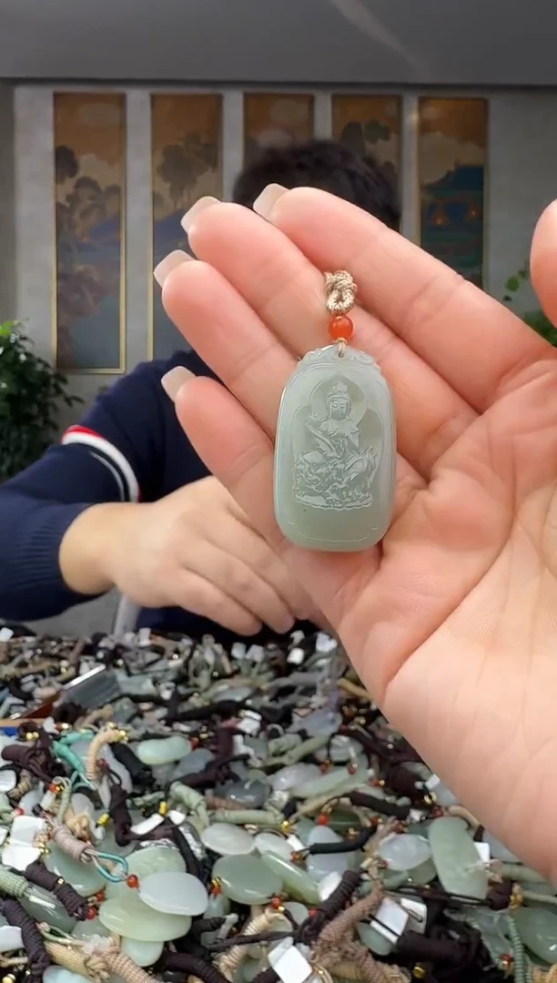 颈饰未镶嵌和田玉拍一发一多样性发货