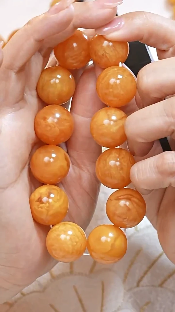 蜜蜡颈饰未镶嵌2479天然蜜蜡珠宝奇石全部保真