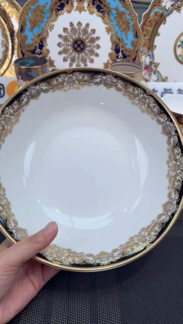 瓷片9英寸汤碗  1个