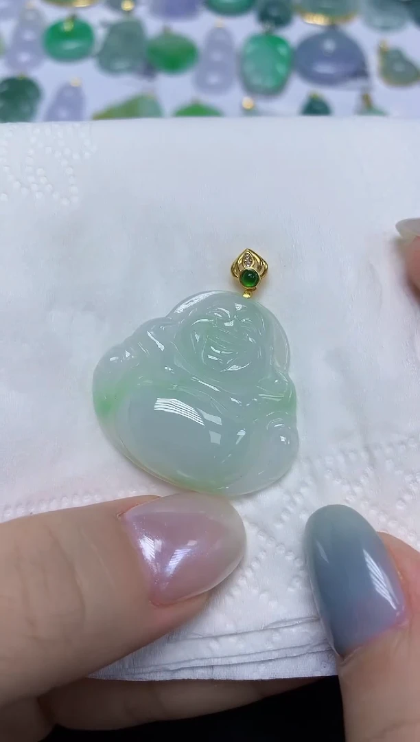 翡翠未镶嵌颈饰天然缅甸翡翠A货