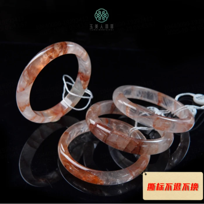 石惑珠宝~胶花水晶手镯*多样性发一