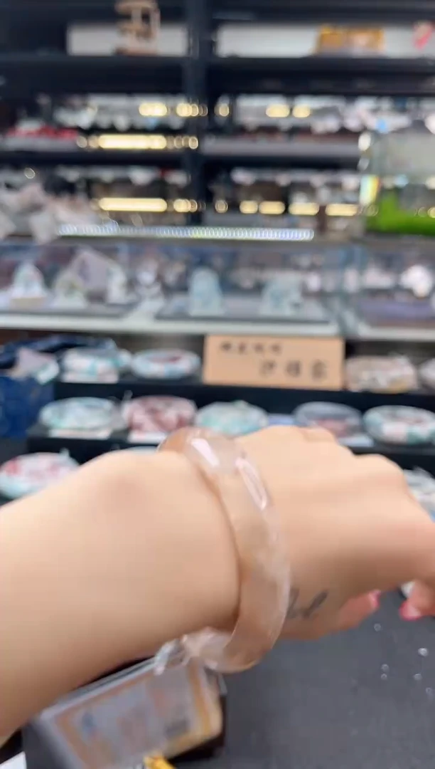 未镶嵌手镯石英质玉瑾圈口（赠品镯心）