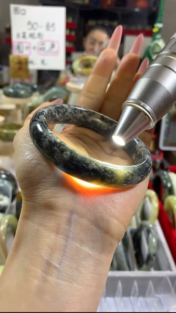 未镶嵌岫玉手镯4 58+