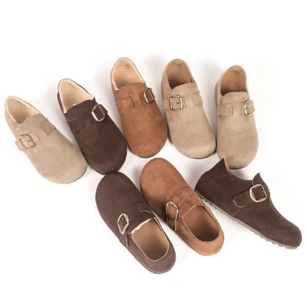 5360勃肯鞋女2025新款冬季加绒保暖棉鞋复古ims百搭毛毛勃肯鞋