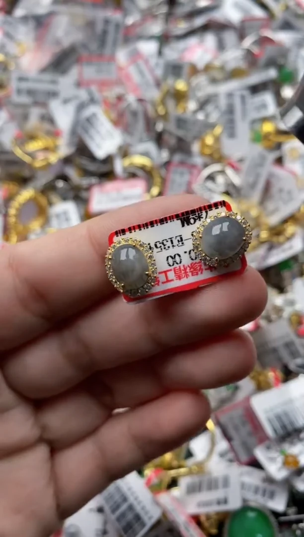 【闪购商品】翡翠戒指银S925镶嵌55555--4