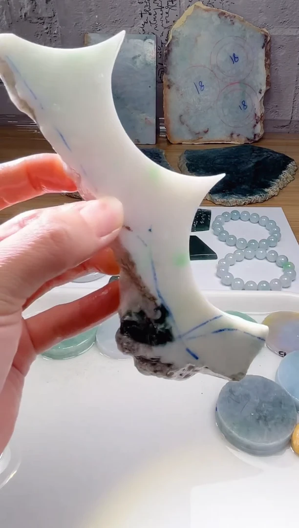 裸石翡翠天然翡翠A货石 南 052