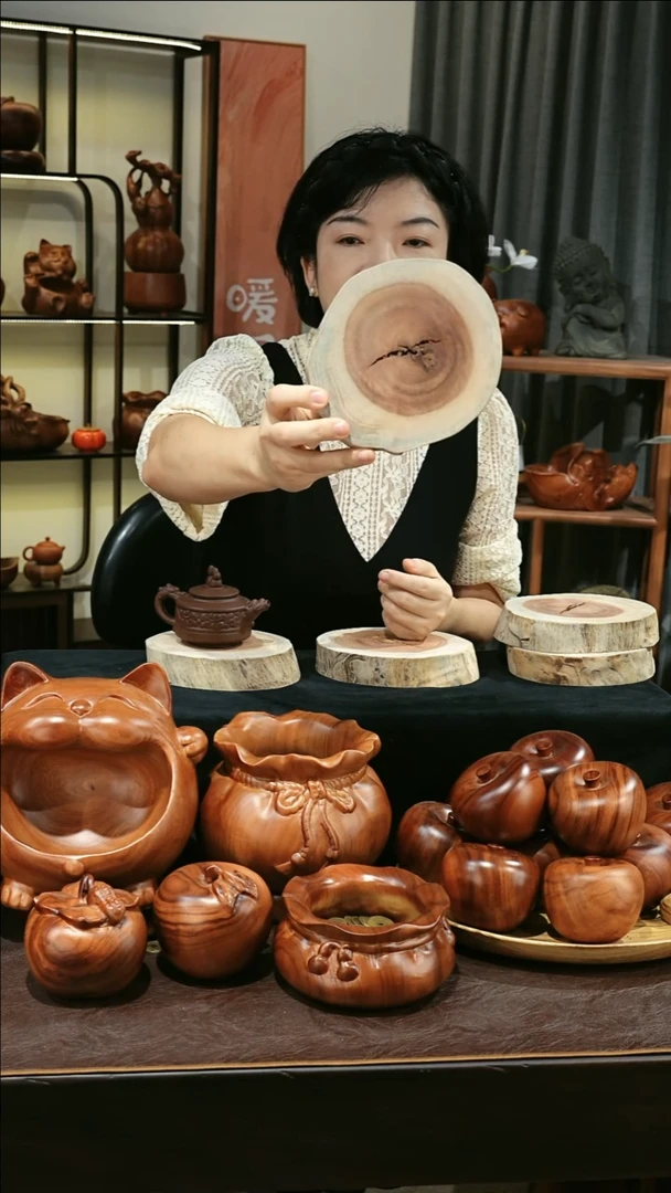 木香樟木随形木实切片（无漆无蜡）3636