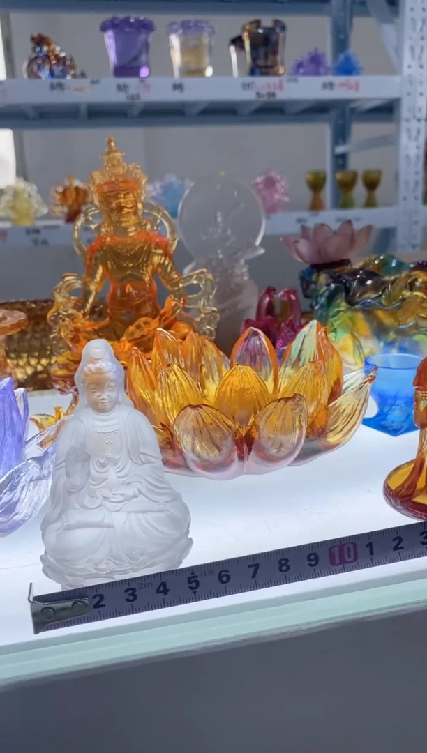 手工艺品琉璃净瓶观音