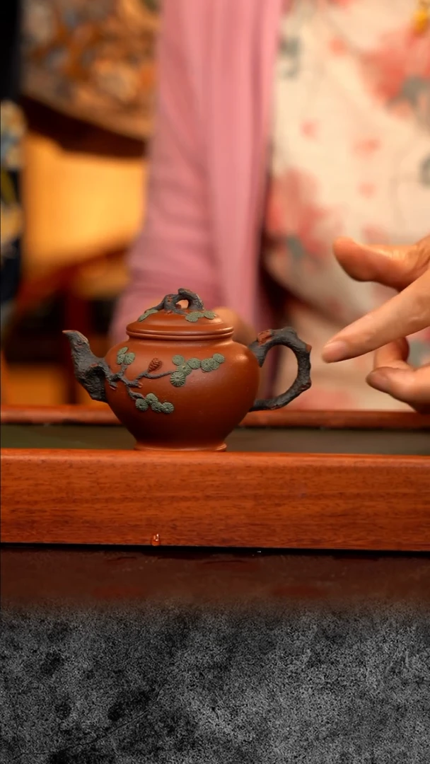 紫砂 宜兴紫砂 RWH  松鹤延年