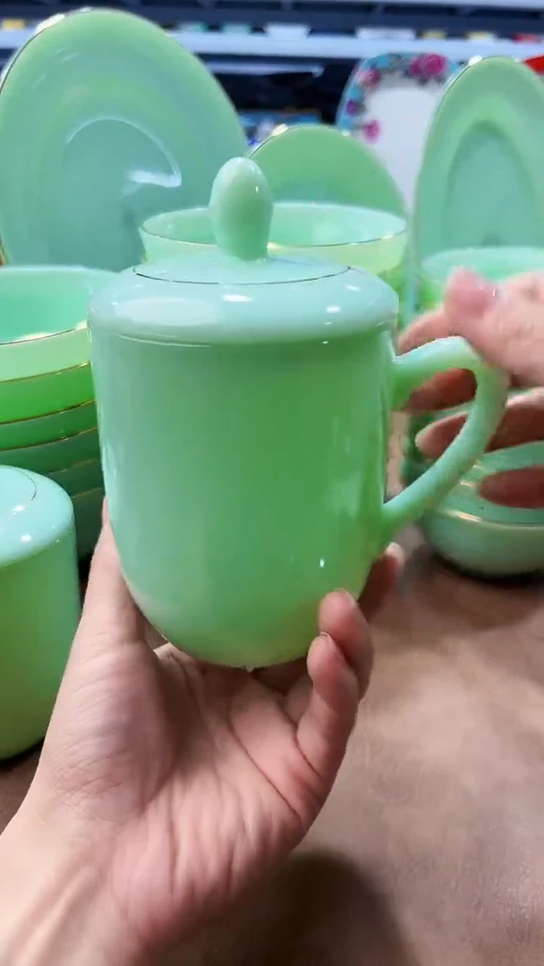 玉瓷350cc玉瓷茶杯水杯1只景德镇