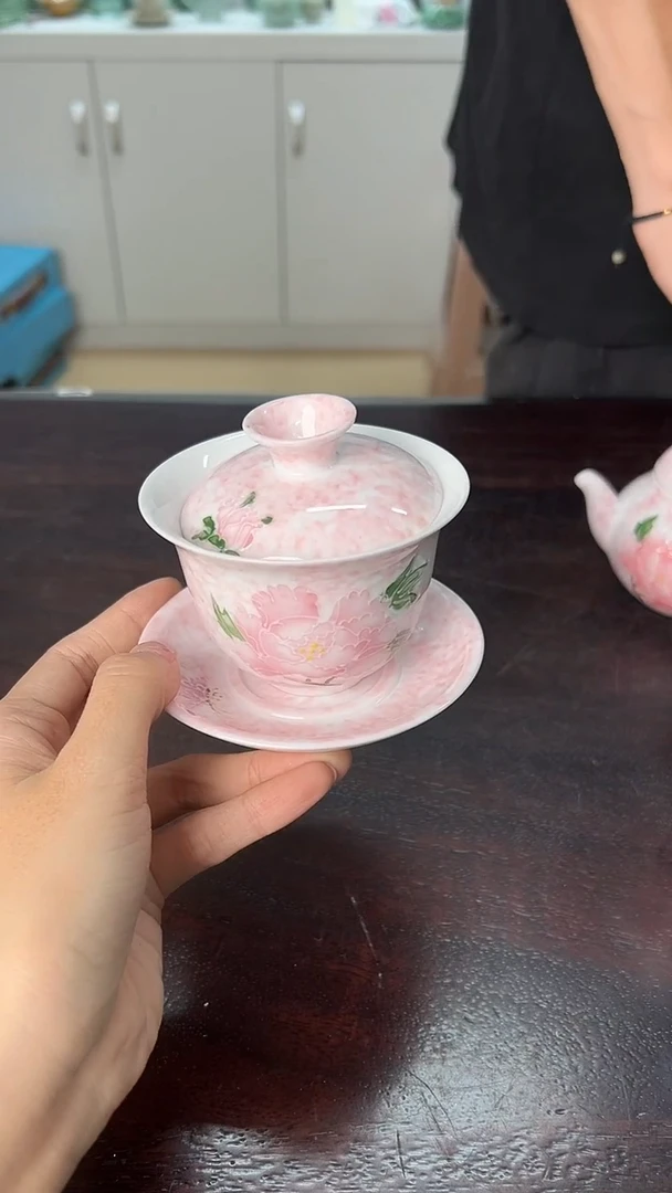 龙泉云间青瓷小米茶器