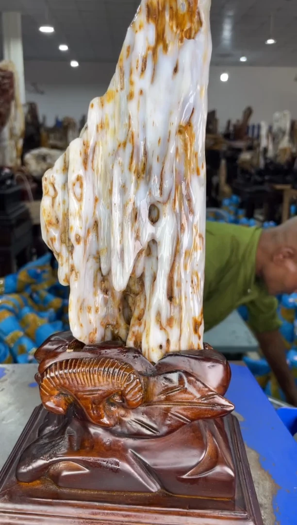 硅化玉摆件未镶嵌11