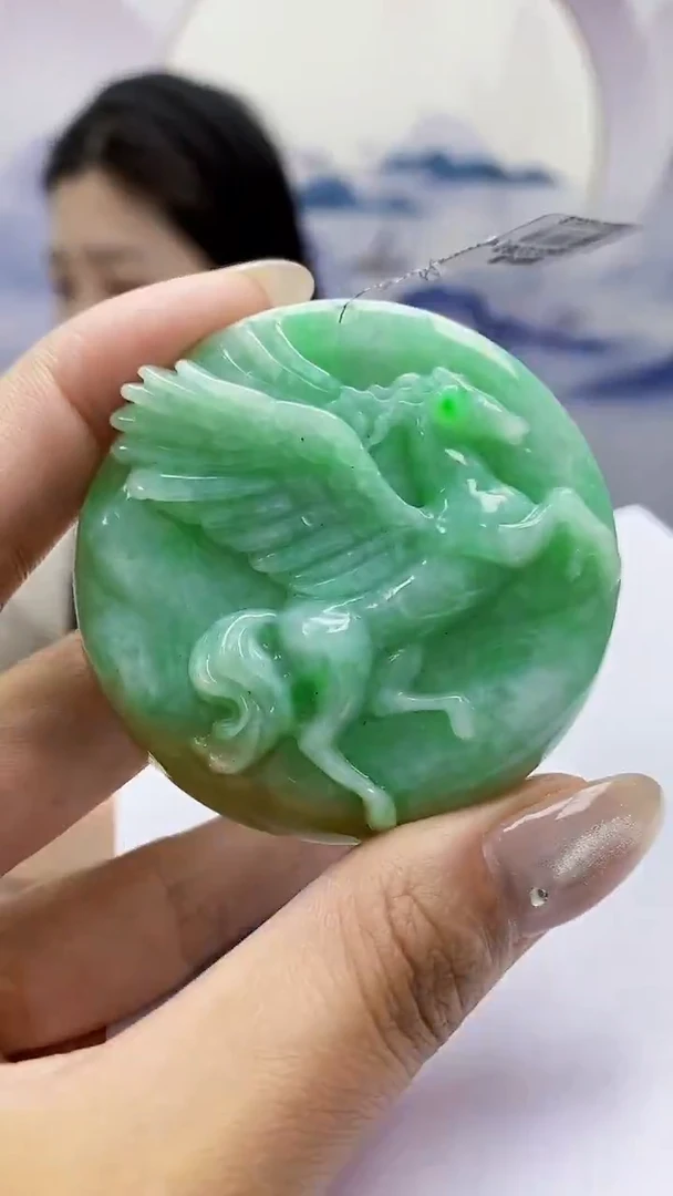 定制翡翠未镶嵌0405MM-毛货挂件13