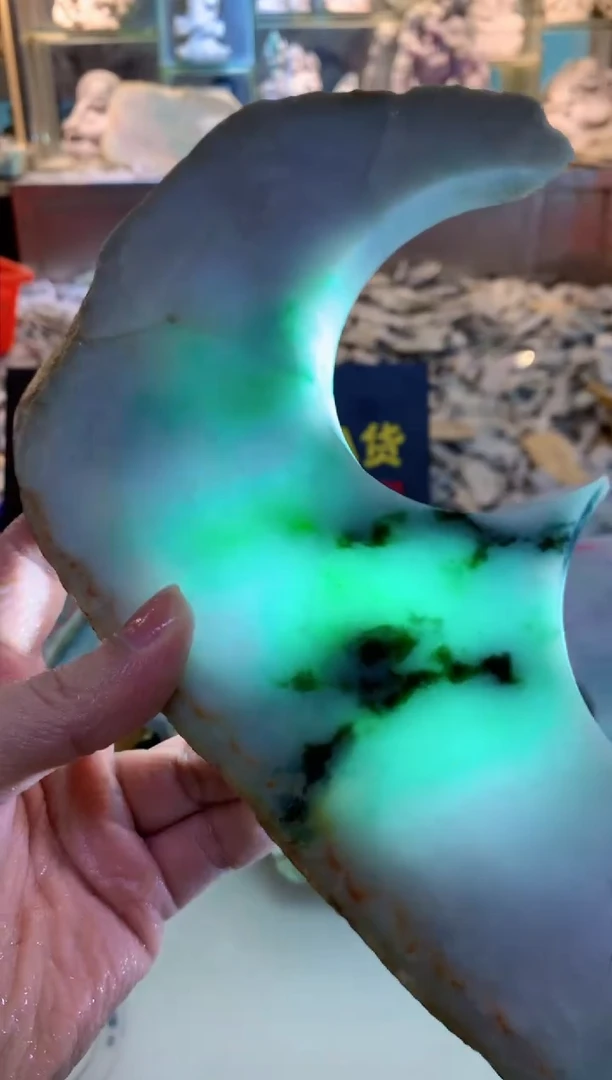 翡翠未镶嵌颈饰0朗0翡翠珠宝607