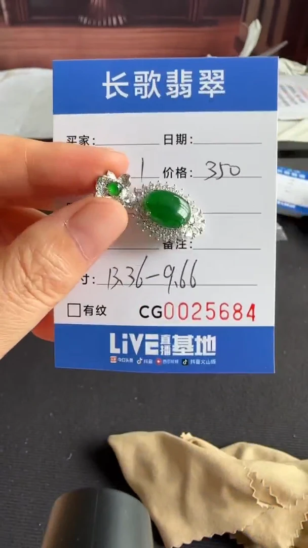 翡翠银S925镶嵌颈饰00005684