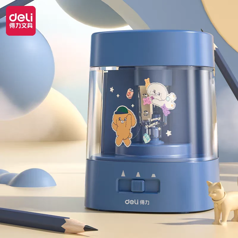 Deli/得力得力自动削笔器电动转笔刀小学生用全铅笔刀68658A