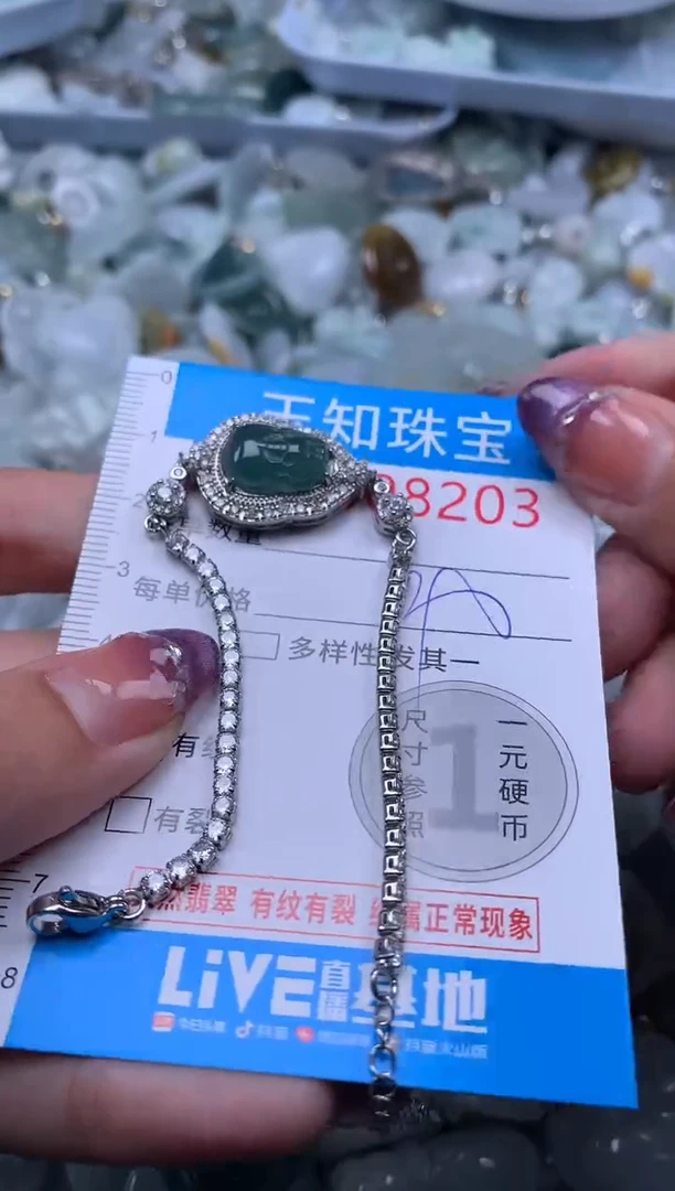 翡翠未镶嵌吊坠(不含链)8203