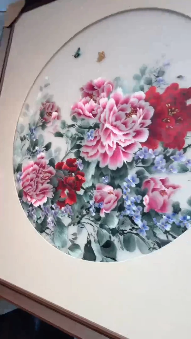 横款非遗苏绣手工刺绣装饰画