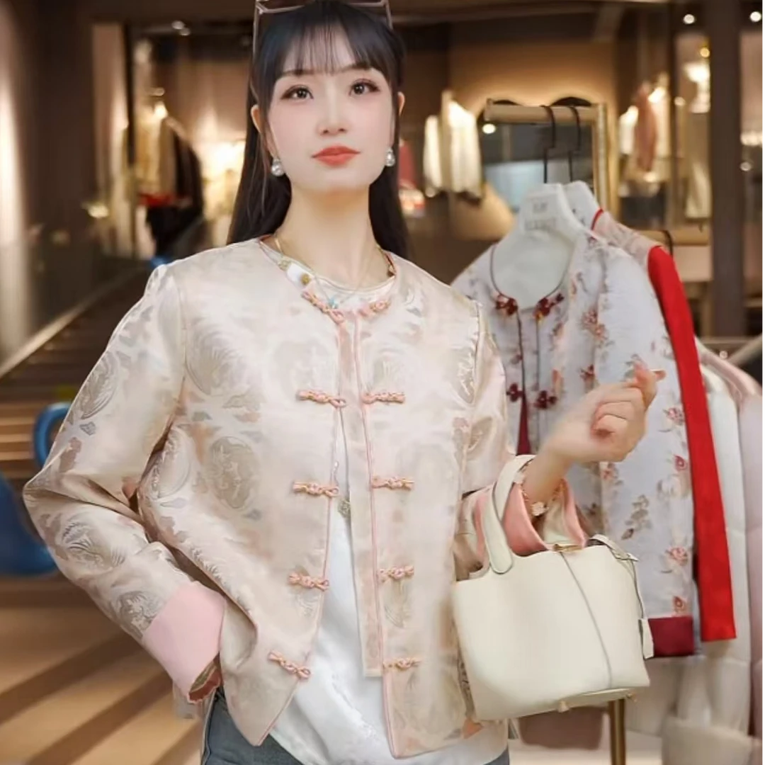 《佩佩定制》冬季修身气质显瘦新中式高级复古外套1169