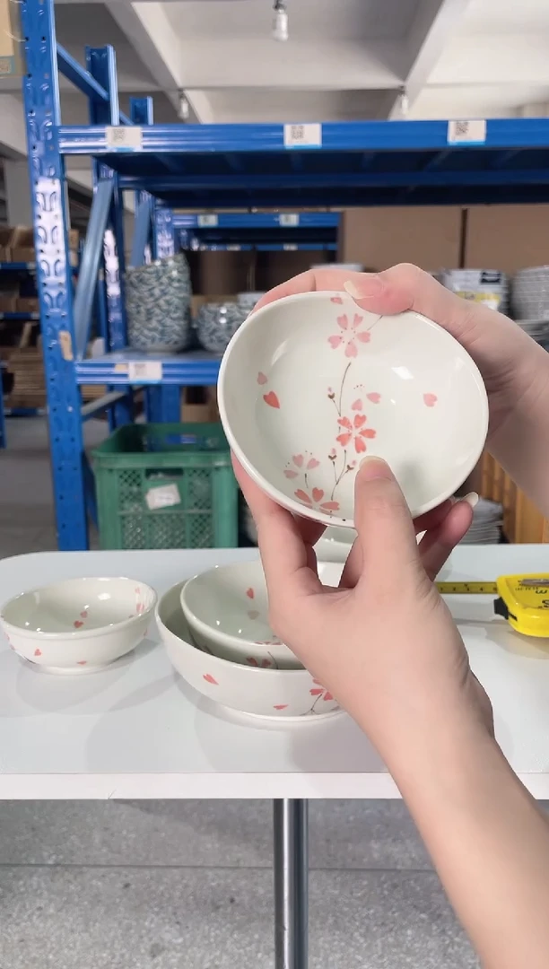 陶瓷2支花帘子4.3英寸椭圆钵
