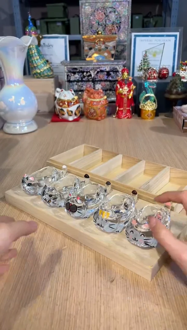 【闪购商品】杯96猫咪筷置