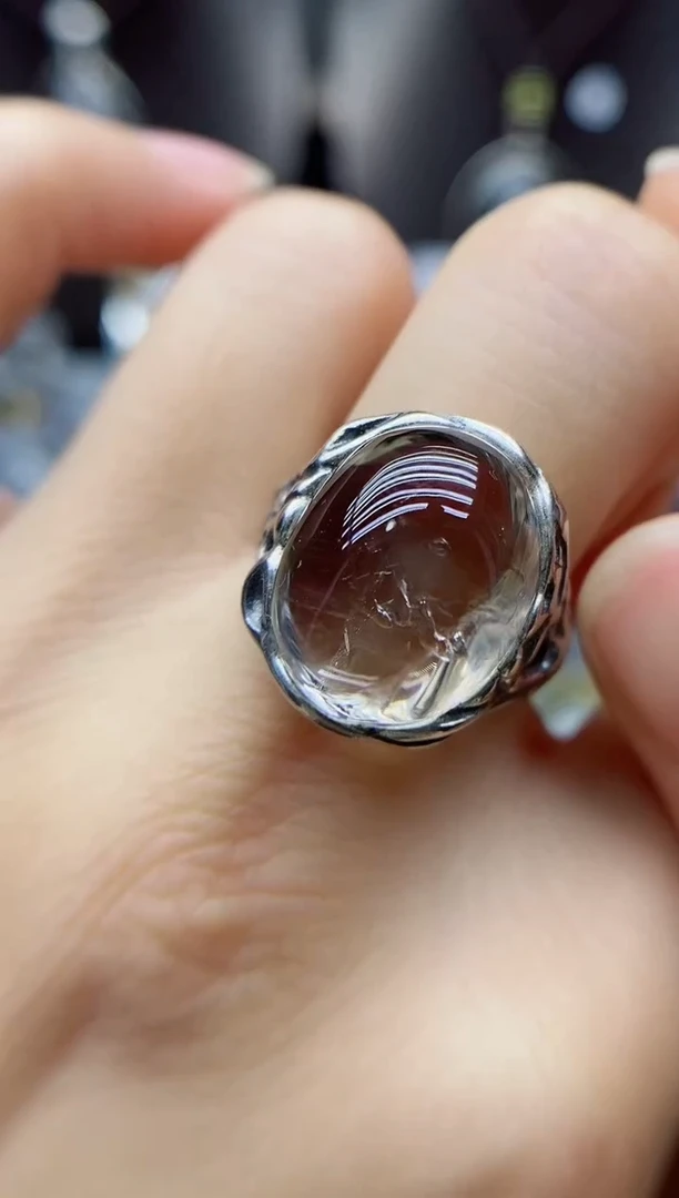 银S925镶嵌珠宝半成品水晶定制