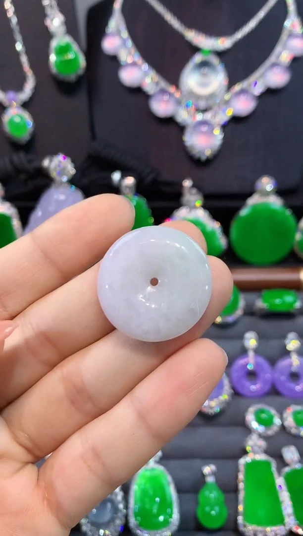 吊坠(不含链)未镶嵌翡翠平安扣