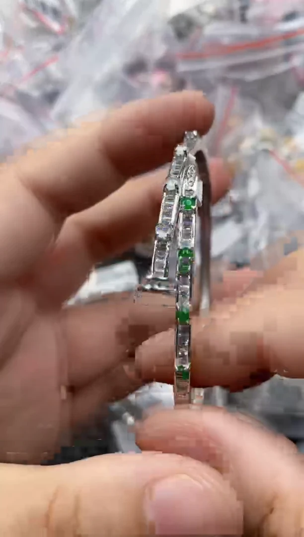 银S925镶嵌戒指翡翠444    9