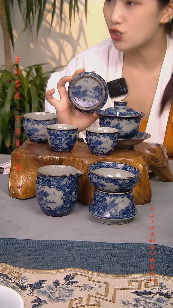 简装家用款7件套 老陶泥开片纹陶瓷茶具