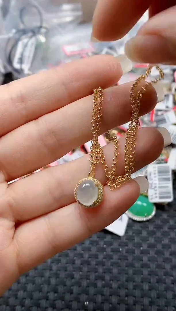 银S925镶嵌戒指翡翠天然A货缅甸翡翠