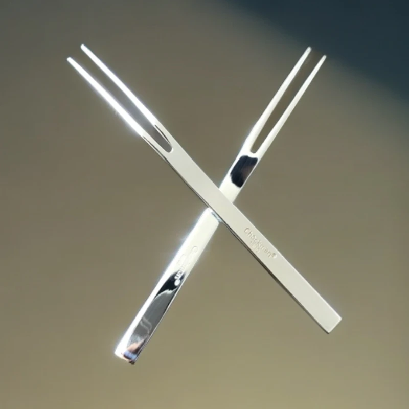 Z家，高端水果叉六件套，长14cm、厚5cm家用水果叉6支
