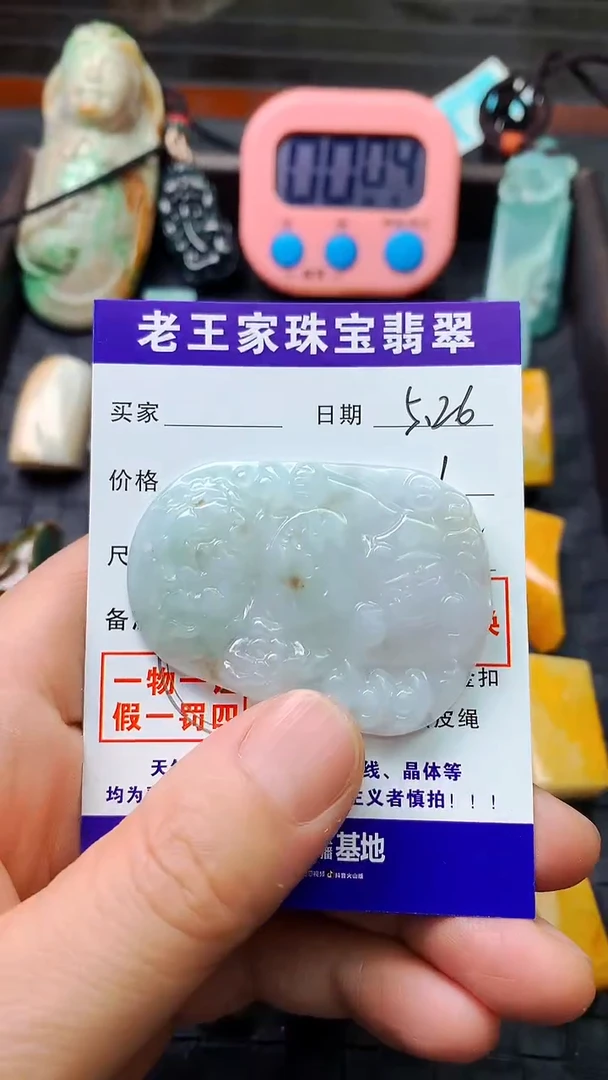 翡翠未镶嵌颈饰牌子