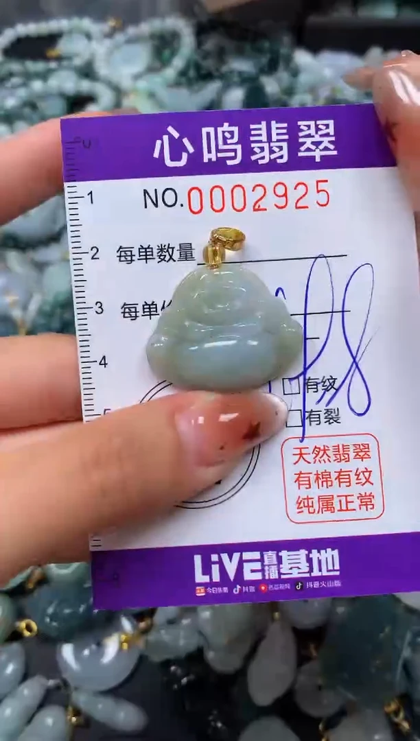翡翠未镶嵌颈饰闪购002925