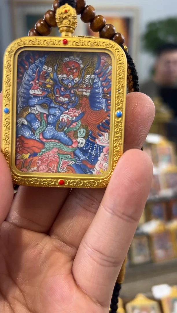 吊坠大威德6666纯手绘