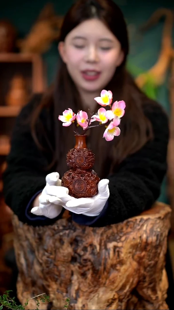 木雷击枣木盘龙葫芦