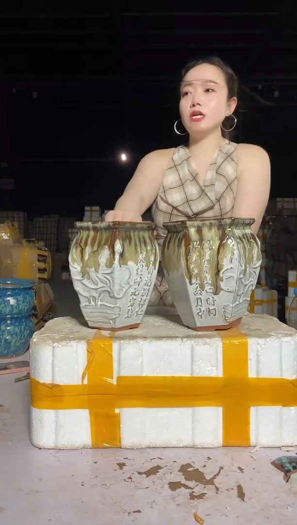 宜兴紫砂粗陶花盆15/20