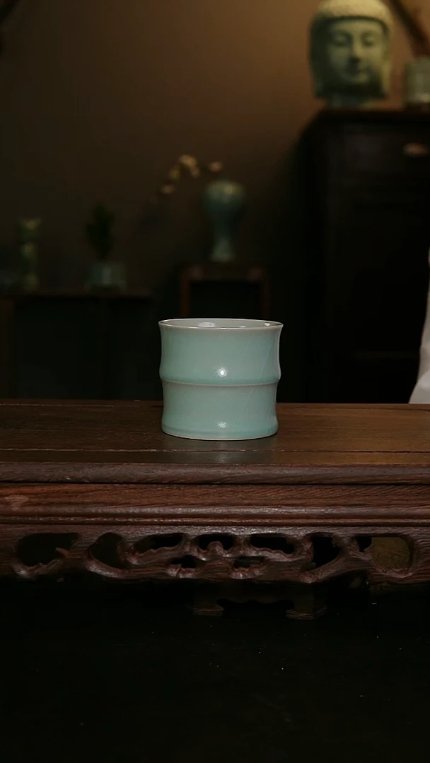 其他仿古手工军绿竹节杯
