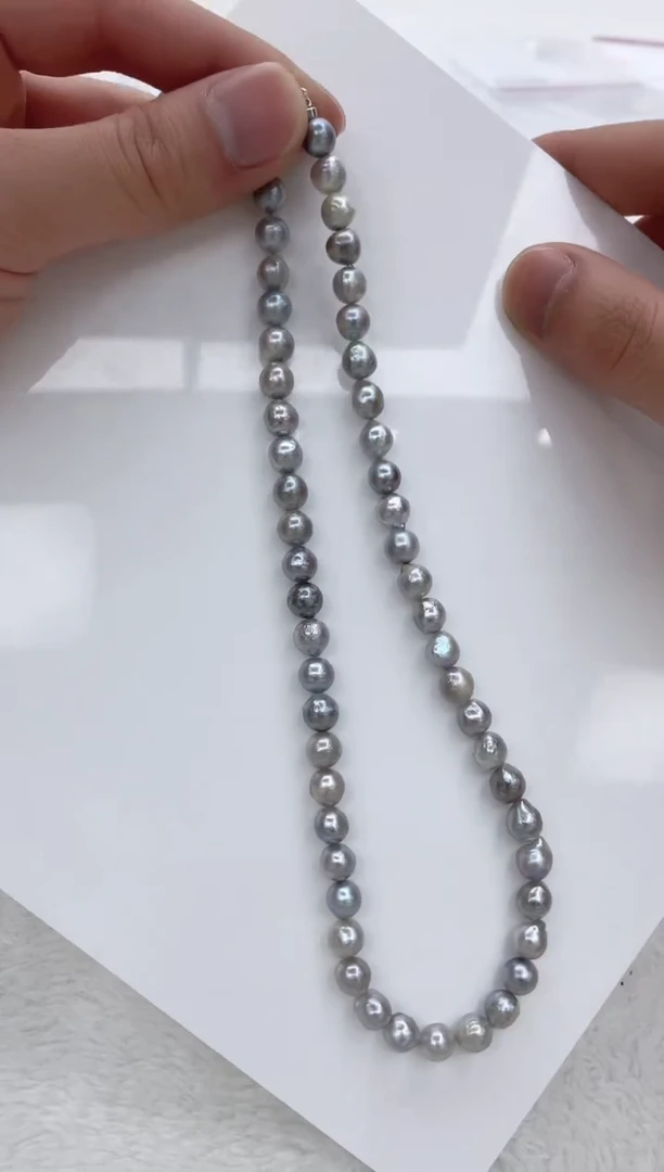 【闪购商品】海水珍珠颈饰银S925镶嵌海水珍珠项链