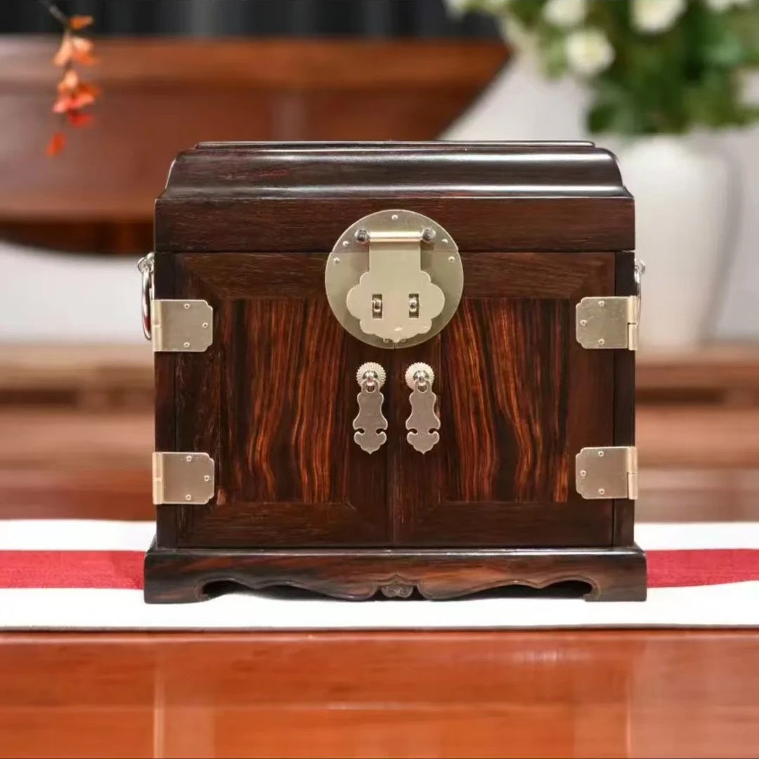 三匠红木 大红酸枝官皮箱文玩收藏箱 33*24*32.5cm