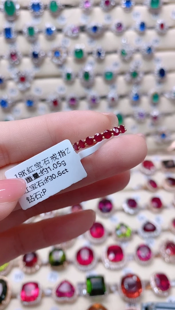 【闪购商品】红宝石18K金戒指18K金镶嵌1