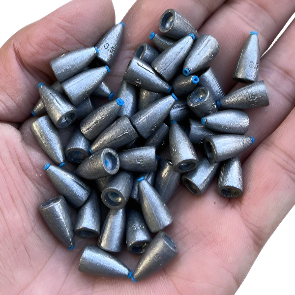 路亚子弹铅卡罗德州钓组铅坠塑芯软芯远投通心铅坠不伤线卡罗钓组