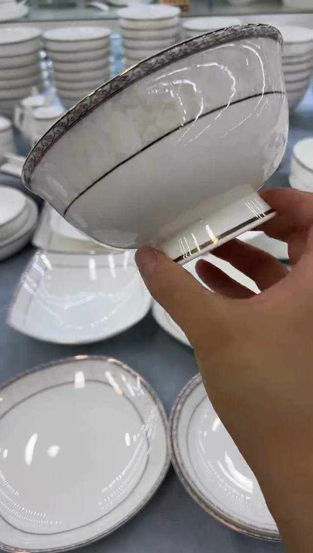 骨瓷玲珑6高6个