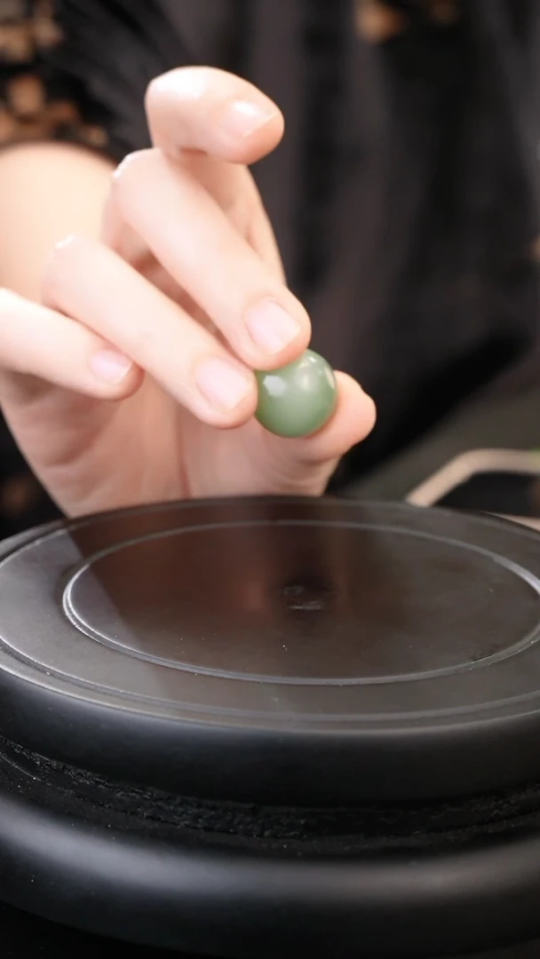 未镶嵌和田玉挂件碧玉粉青猫眼活猫卡17.6mm无结构