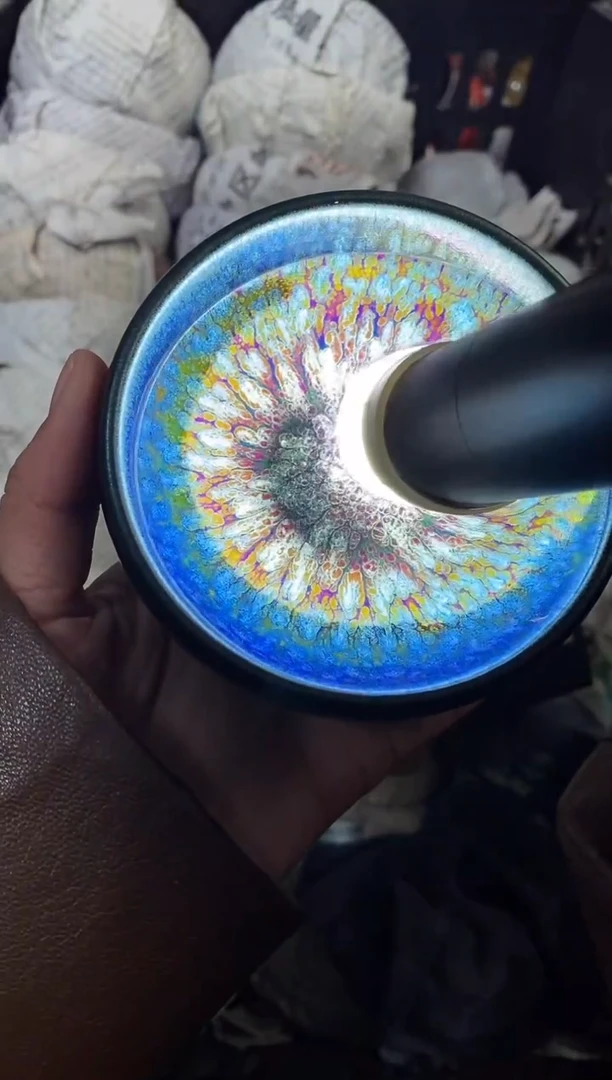 【闪购商品】茶盏空谷幽兰 盏三疯建盏茶器