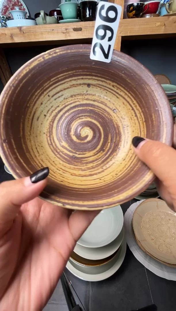 瓷片小***️296手刷小碗