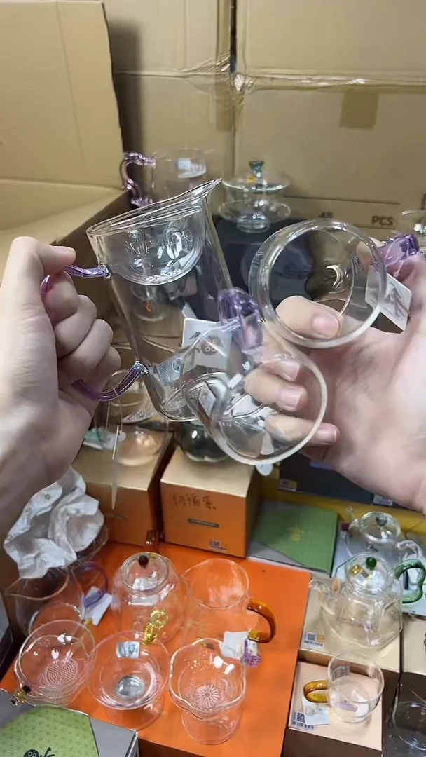 @@禾器晶彩沁润浅紫+清禾杯浅紫两只