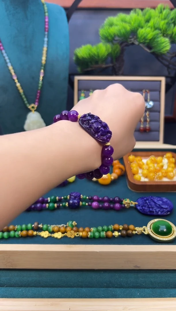 【闪购商品】苏纪石（舒俱来）手链14K金镶嵌S274