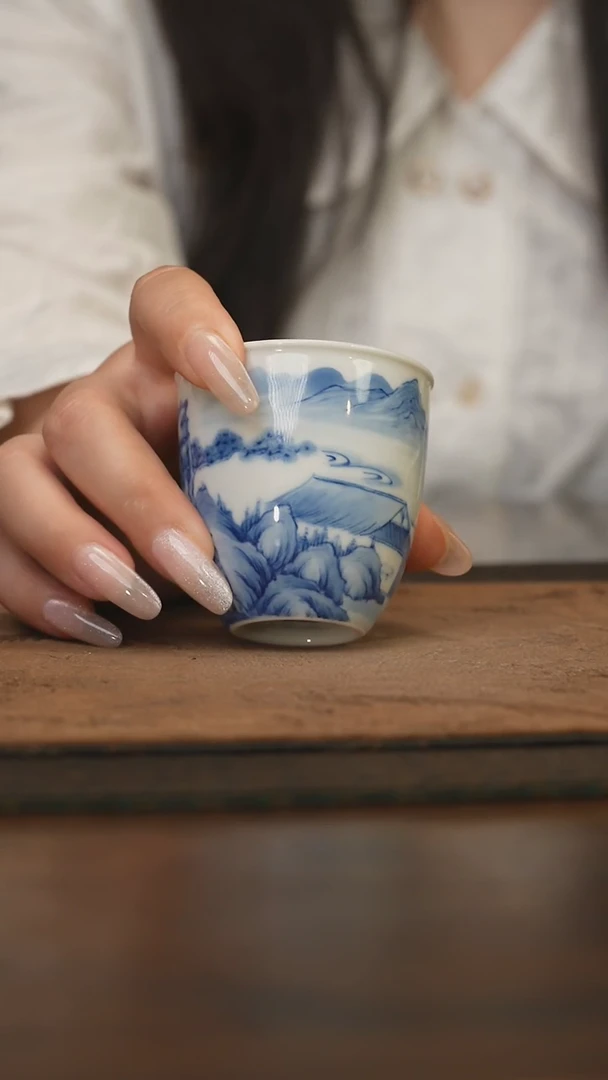 杯柴窑青花破价福利