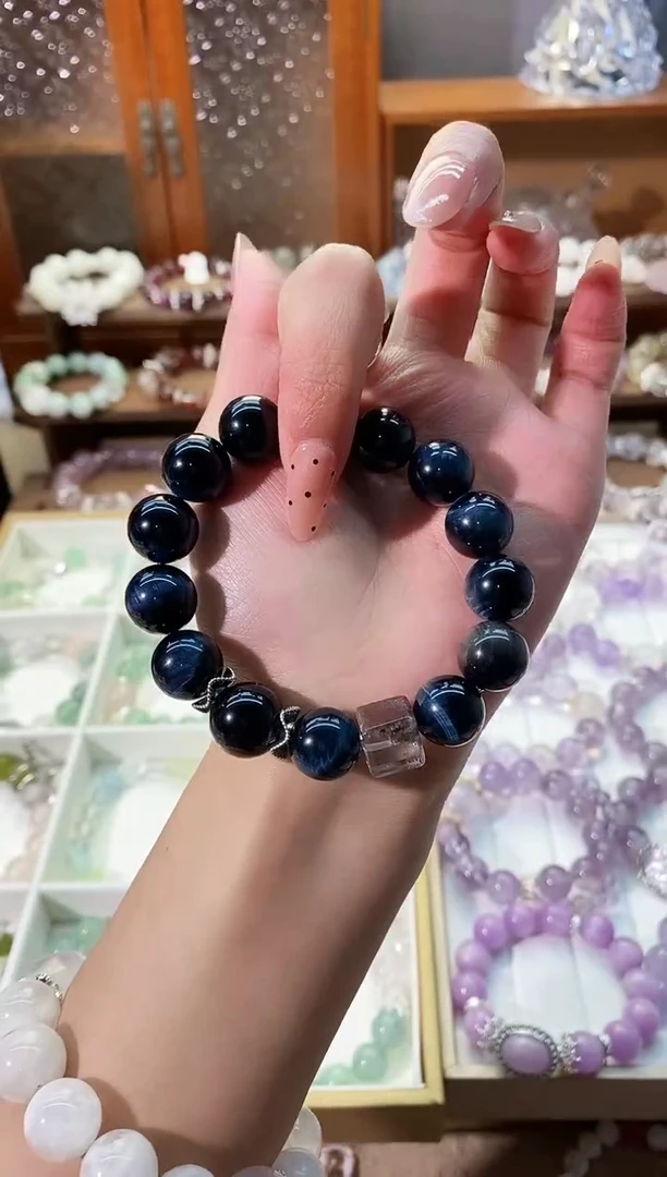 【闪购商品】水晶手串未镶嵌蓝虎眼手串